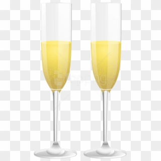 Free Png Download Two Champagne Glasses Png Images - Champagne Stemware, Transparent Png