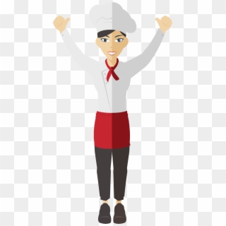 This Free Icons Png Design Of Flat Shaded Female Chef, Transparent Png