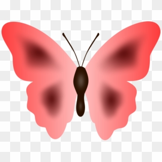 Butterfly Moth Cartoon Pink - Clip Art, HD Png Download