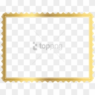 Free Png Border Golden Frame Png Image With Transparent - Gold Border Frame Png, Png Download