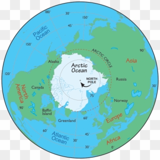 Click On The Map To Have A Closer Look - Arctic Circle, HD Png Download