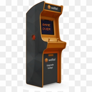 Side Arcade 80s - Video Game Arcade Cabinet, HD Png Download