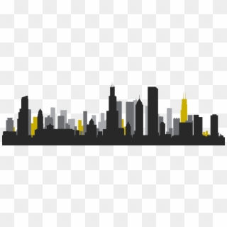 Chicago Png Clipart - Chicago Skyline Silhouette Free Download, Transparent Png