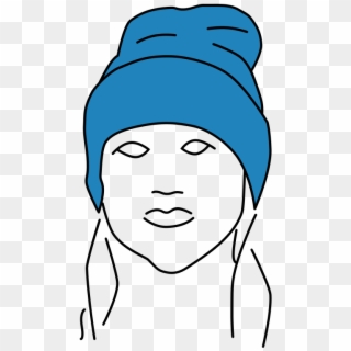 File - Beanie - Svg - Beanie Drawing, HD Png Download