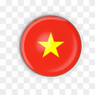 Of Flag Vietnam Flags World The Clothing Clipart - Vietnam Flag Button Png, Transparent Png