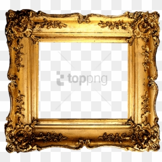 Free Png Antique Gold Frame Png Png Image With Transparent - Antique Picture Frame Square, Png Download