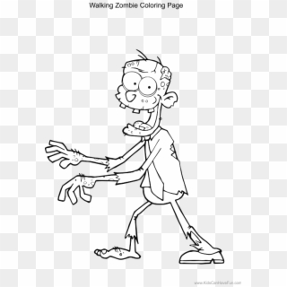 Zombie Coloring Pages - Zombie Black And White Clipart, HD Png Download
