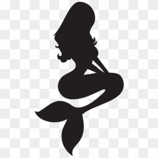 #mermaid #silhouette - Free Mermaid Silhouette Vector, HD Png Download