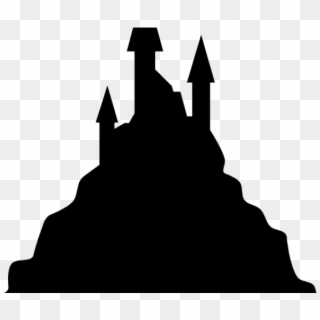Castle Silhouettes Cliparts - Spooky Castle Silhouette, HD Png Download
