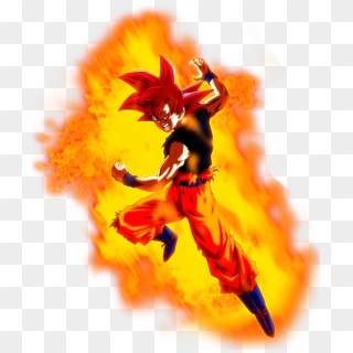 Boiling Power Super Saiyan Goku Dragon Ball Z Dokkan - Goku Super Saiyan God Aura, HD Png Download