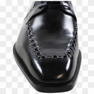 Derby Shoes Woody 8 Black Rivets Gunmetal - Leather, HD Png Download