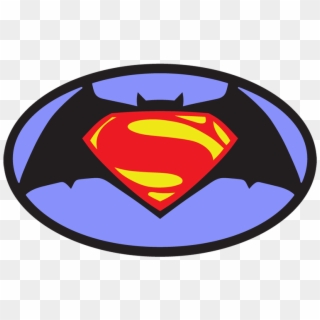 This Picture Is Clipart Symbol For Batman And Superman - Batman Y Superman Png Logos, Transparent Png