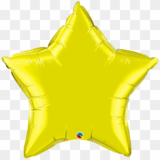 Q36yellowstarfoil - Baby Blue Star Balloons, HD Png Download