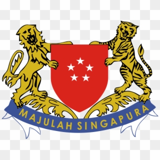 Singapore Coat Of Arms , Png Download - Singapore Coat Of Arms Flag, Transparent Png