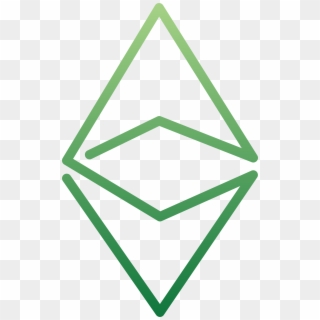 Ethereum Logo Green - Triangle, HD Png Download