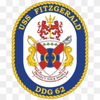 Uss Fitzgerald Ddg-62 Crest Navy Military, United States - Uss Kearsarge Lhd 3 Crest, HD Png Download