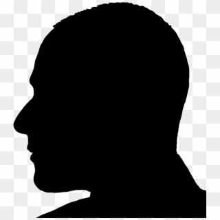 Face Silhouettes Of Men, Women And Children - Male Head Profile Silhouette, HD Png Download