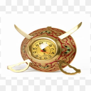 Metal Dhal Talwar Clock - Circle, HD Png Download