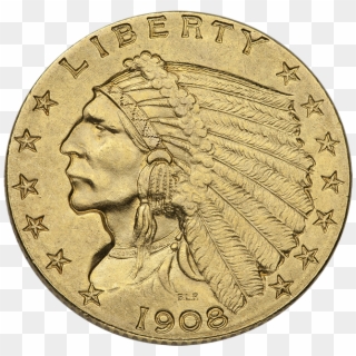 50 Indian Head Gold Xf - Indian Head, HD Png Download