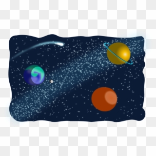 Cosmic Earth Galaxy Jupiter Mars Moon Space - Galaxy Outer Space Clipart, HD Png Download
