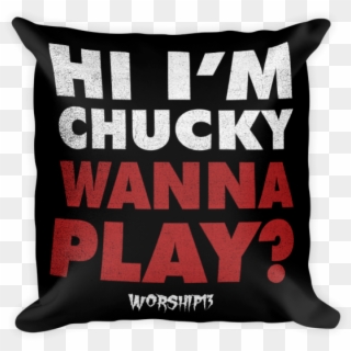Chucky Square Pillow - Cushion, HD Png Download