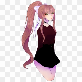 Monika By Paperciips - Ddlc Monika, HD Png Download