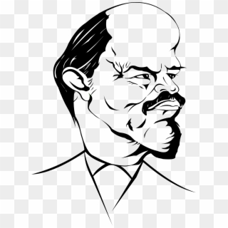 Lenin Caricature Face Funny Man - Caricatura De Lenin, HD Png Download
