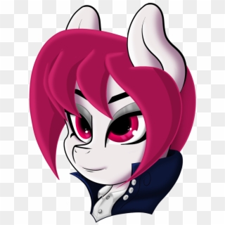 Fearvirus, Cute, Oc, Oc Only, Pony, Red Eyes, Red Mane, - Cartoon, HD Png Download