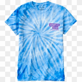 Official Andyland Radio Blue Tie Dye T-shirt Andyland - Shirt, HD Png Download