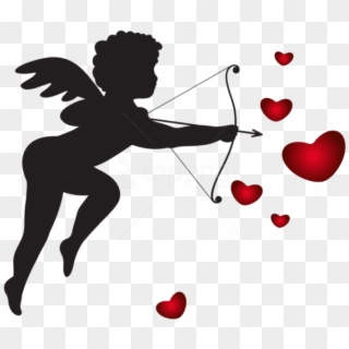 Free Png Download Cupid With Bow And Hearts Imag Png - Hearts Transparent Background Valentines Day Clip Art, Png Download
