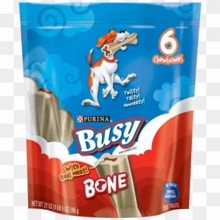 Busy Bone Real Meat For Small To Medium Dogs - Purina Busy Bone, HD Png Download