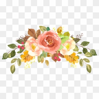 Watercolor Flowers Vector Pictures And Cliparts Download - Watercolor Yellow Roses Png, Transparent Png