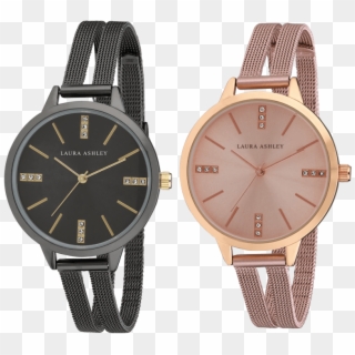 Laura Ashley Split Mesh Band Sunray Dial Watch - Watch, HD Png Download