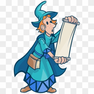 Wizard Clipart Evil Sorcerer - Wizard Scroll, HD Png Download