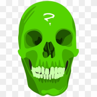 Skull Question Mark - Green Skull Png, Transparent Png