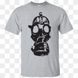 Fallout Gas Mask T-shirt - Gas Mask Silhouette Vector, HD Png Download