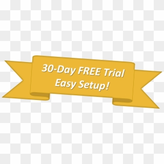 30-day Free Trial Banner Gold - Signage, HD Png Download