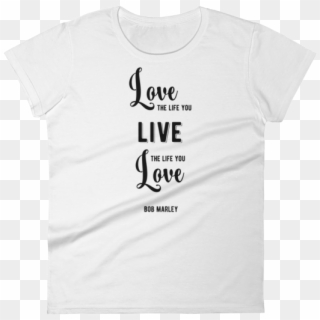 Women's Short Sleeve T-shirt Bob Marley Quotes Black - Black Shirt Quotes, HD Png Download