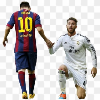 Footyrenders On Twitter - Messi And Ramos Png, Transparent Png