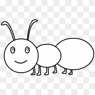 Cute Ant Coloring Page Hd Photo Clipart - Gambar Ant Clipart Black And White Png, Transparent Png