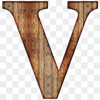 Wooden Capital Letter V - Letter V Png, Transparent Png
