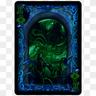 King Of Clubs From Cthulhu - Playing Card, HD Png Download