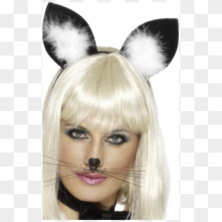 Cat Ears - Cat Whiskers Costume, HD Png Download