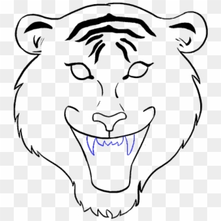 Easy Tiger Face Drawing