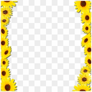Common Sunflower Borders And Frames Picture Frames - Frame Border Design Png, Transparent Png
