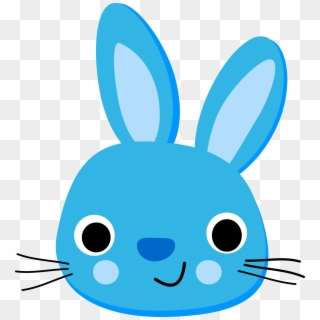 Clip Black And White Stock Clipart Rabbit Lapin Bleu - Rabbit Blue, HD Png Download
