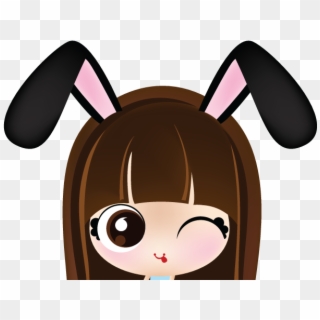 Successfully Turned Into A Bunny Girl With Long Black - Cute Avatar Girl, HD Png Download