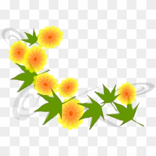 Big Image - Japanese Flower Png Yellow, Transparent Png