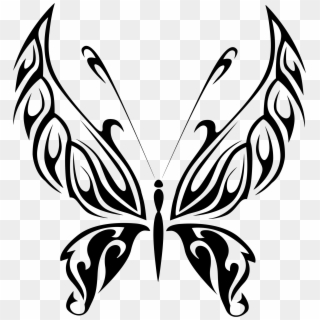 Butterfly Line At Getdrawings Com Free For - Butterfly Line Art, HD Png Download