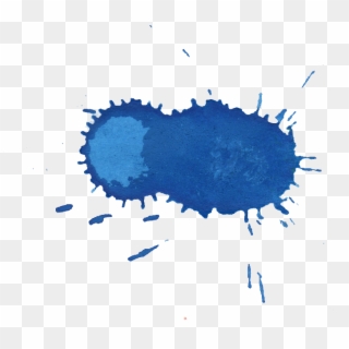 Blue Watercolor Drop Splash Transparent Png Transparent - Color Splash Png Blue Transparent, Png Download
